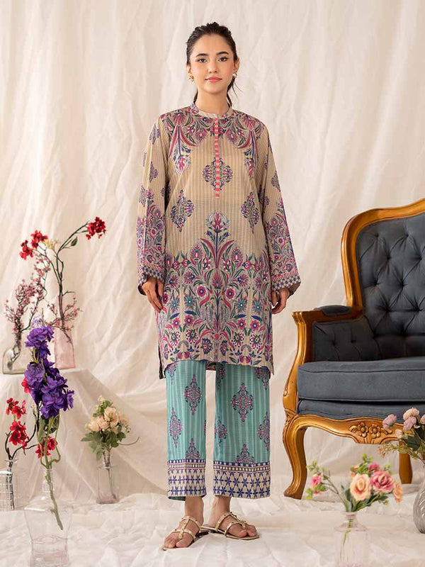 ZARA 2-Piece Unstitched Digital Printed Lawn Suit