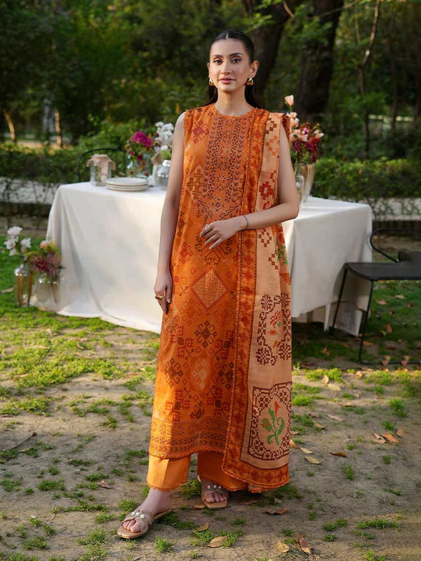 RANG E BAHAR 3-Piece Unstitched Digital Printed Lawn Suit