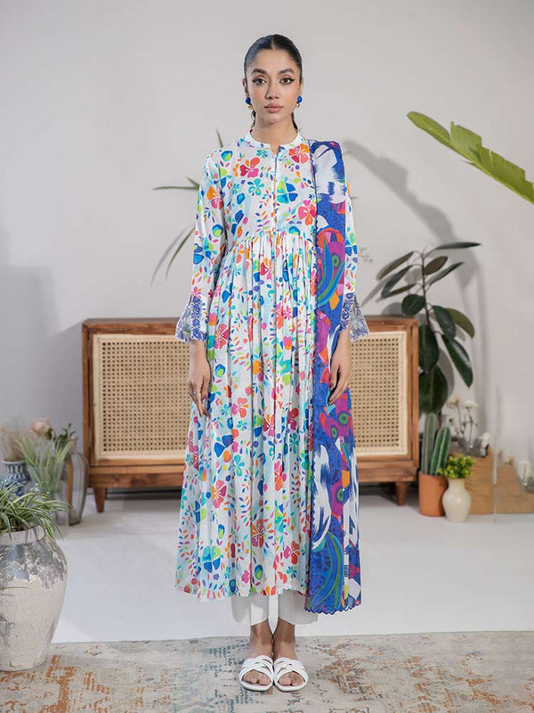 DAISY POP 3-Piece Unstitched Digital Printed Lawn Suit