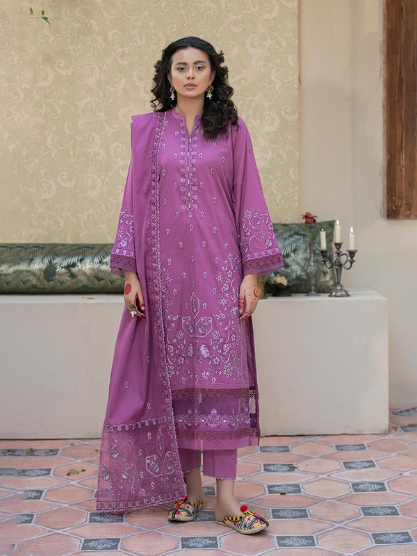 NAQSH E BAHAR 3 Pieces Unstitched Lawn Dyed Embroidered Suit