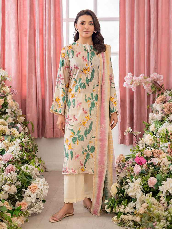 GULABI 3-Piece Unstitched Digital Printed Lawn Suit