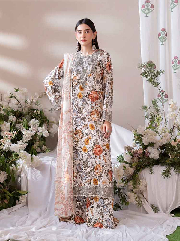 NOVA 3-Piece Unstitched Digital Printed Lawn Suit