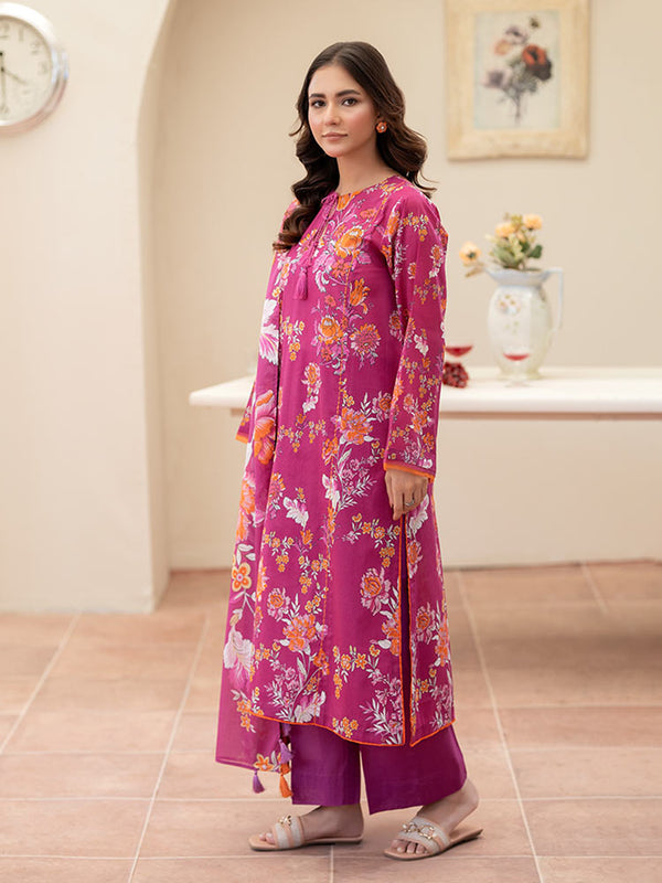 AHIN 3-Piece Unstitched Digital Printed Lawn Suit
