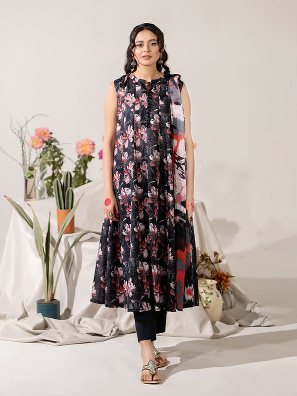 KHUSBO 3-Piece Unstitched Digital Printed Lawn Suit