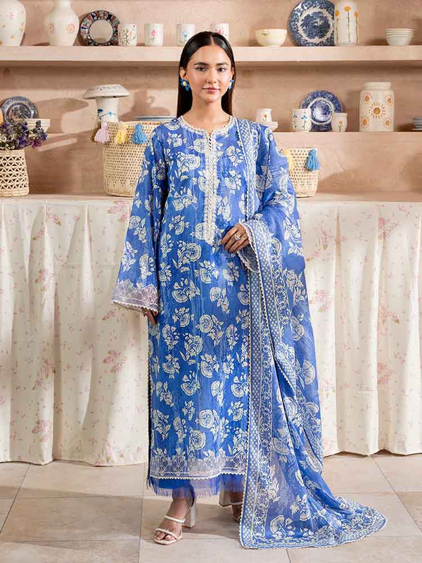 SAYA 3-Piece Unstitched Digital Printed Lawn Suit