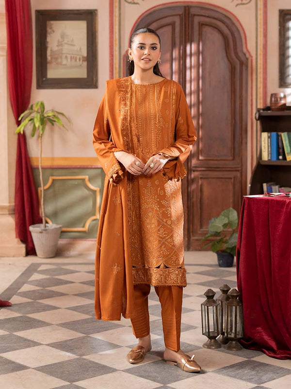 GULRUKH 3-Piece Unstitched Digital Printed Linen Suit
