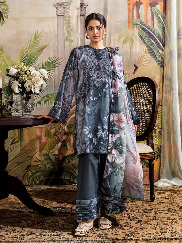 NORINE 3-Piece Unstitched Digital Printed Khaddar Suit