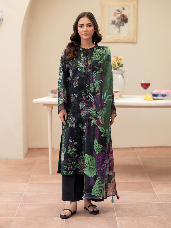 AHIN 3-Piece Unstitched Digital Printed Lawn Suit