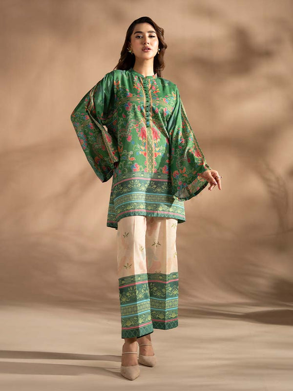 MODISTE 2-Piece Unstitched Digital Printed Stripe Lawn Suit