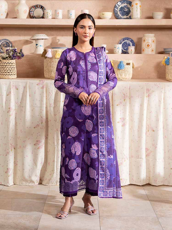 SAYA 3-Piece Unstitched Digital Printed Lawn Suit
