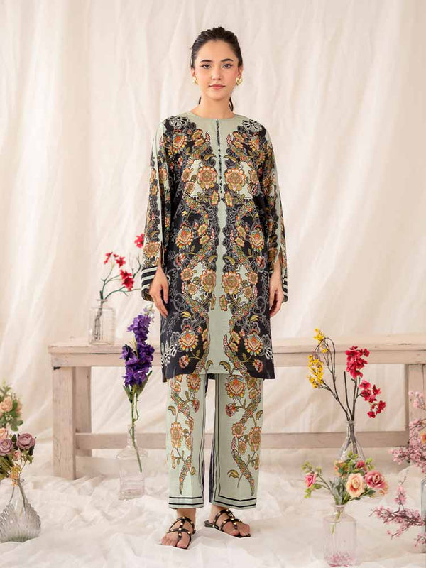 ZARA 2-Piece Unstitched Digital Printed Lawn Suit