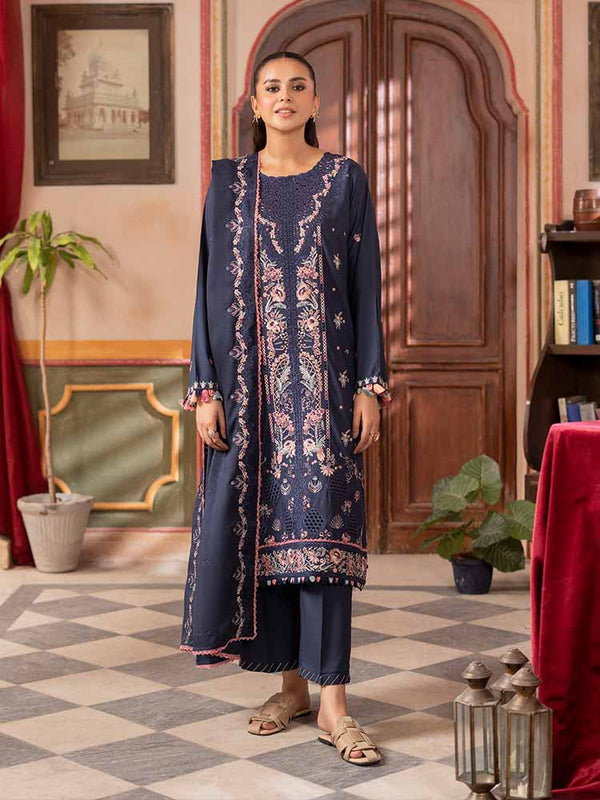 GULRUKH 3-Piece Unstitched Digital Printed Linen Suit