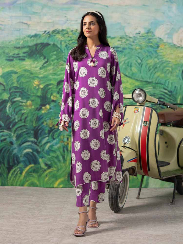 FLEUR 2-Piece Unstitched Digital Printed Linen Suit