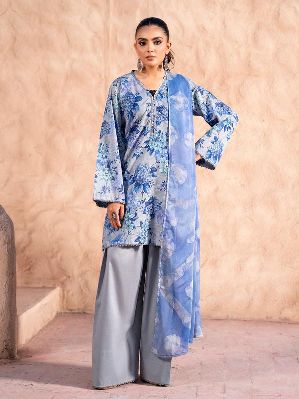 RANG E ZAAR 3-Piece Unstitched Digital Printed Lawn Suit