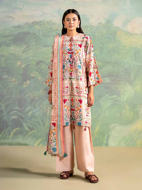 WINTER RUSH 3-Piece Unstitched Digital Printed Khaddar Suit