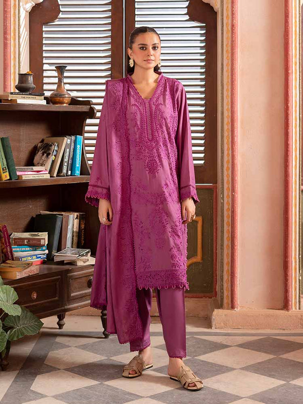 GULRUKH 3-Piece Unstitched Digital Printed Linen Suit