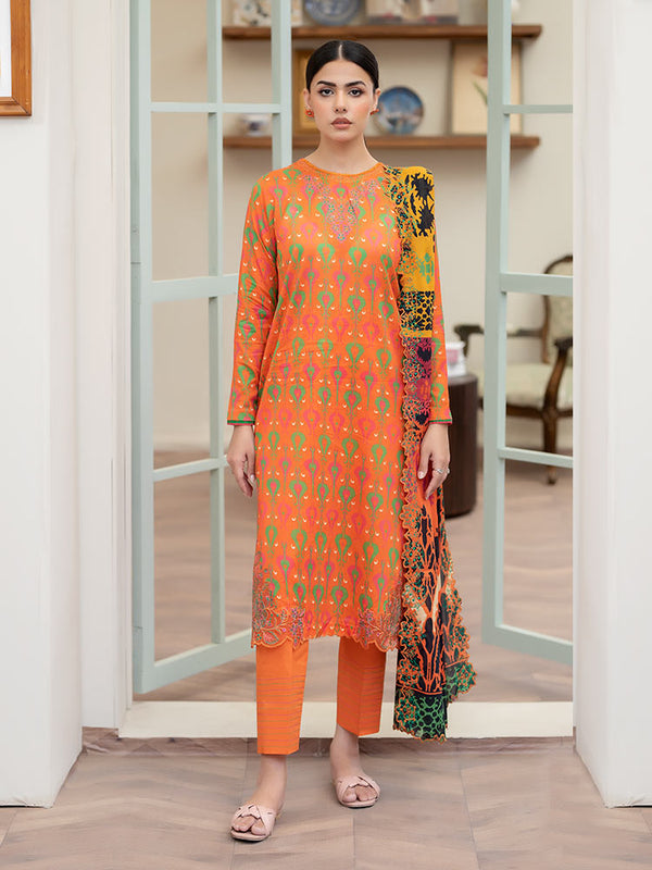 MEEM 3-Piece Unstitched Digital Printed Lawn Suit