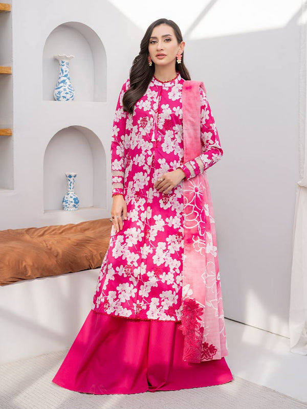 KALI 3-Piece Unstitched Digital Printed Lawn Suit