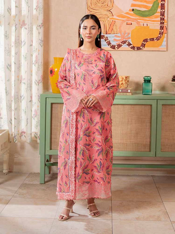 SAYA 3-Piece Unstitched Digital Printed Lawn Suit