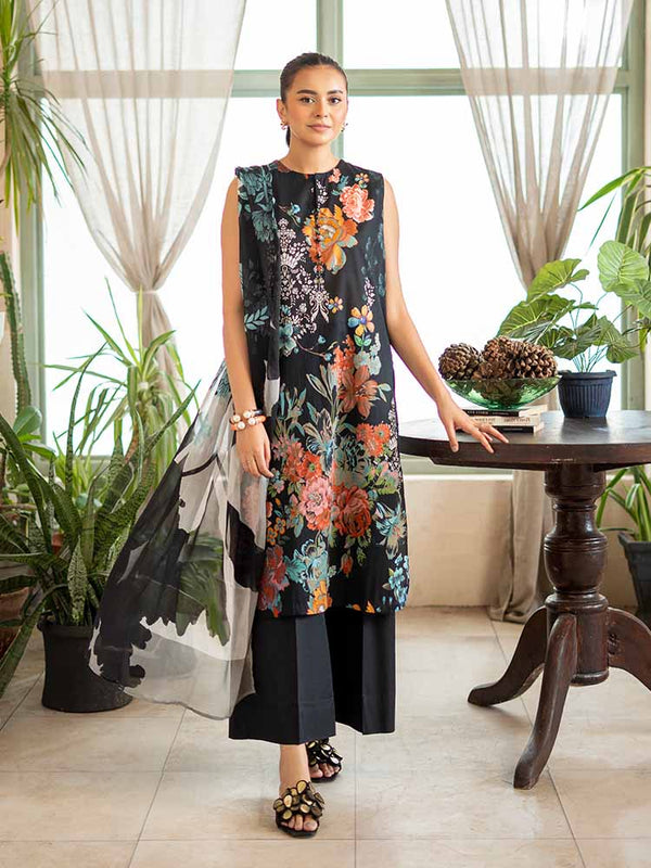 POP GUL 3-Piece Unstitched Digital Printed Lawn Suit