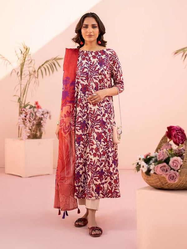 ROOP 3-Piece Unstitched Digital Printed Lawn Suit