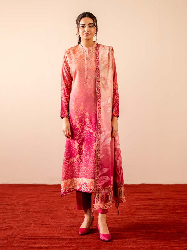 GEET 3-Piece Unstitched Digital Printed Linen Suit