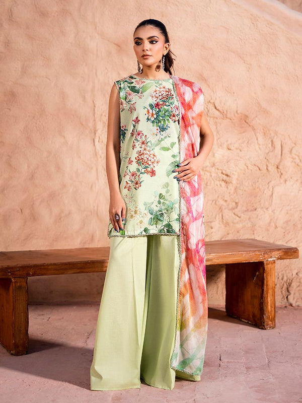 RANG E ZAAR 3-Piece Unstitched Digital Printed Lawn Suit