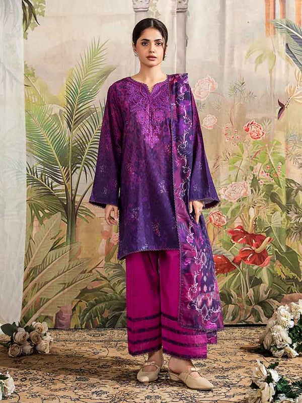NORINE 3-Piece Unstitched Digital Printed Khaddar Suit