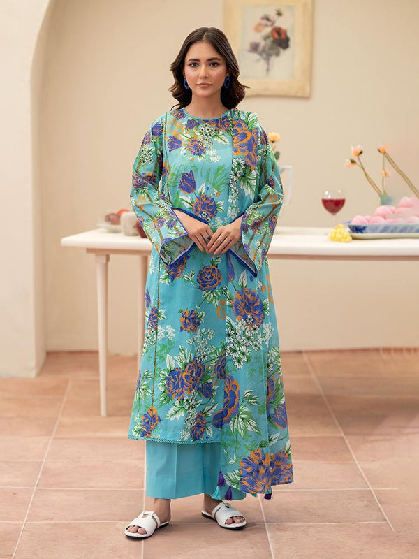 AHIN 3-Piece Unstitched Digital Printed Lawn Suit