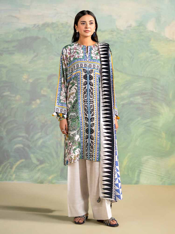 WINTER RUSH 3-Piece Unstitched Digital Printed Khaddar Suit