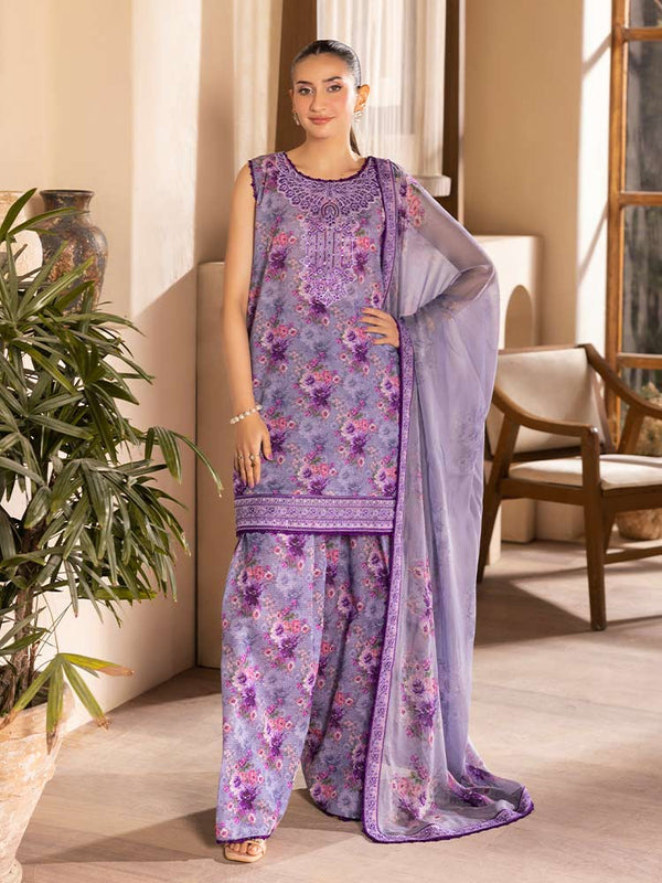 SARAAB 3-Piece Unstitched Digital Printed Lawn Suit