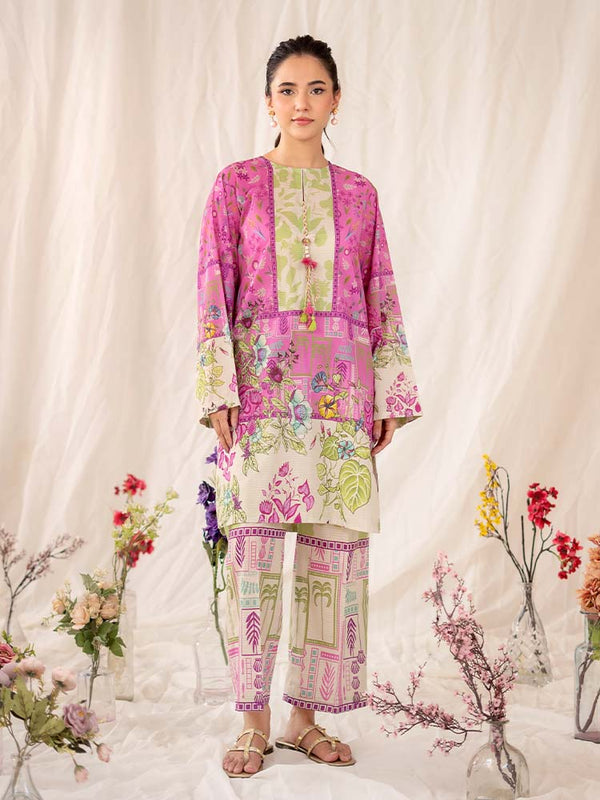 ZARA 2-Piece Unstitched Digital Printed Lawn Suit