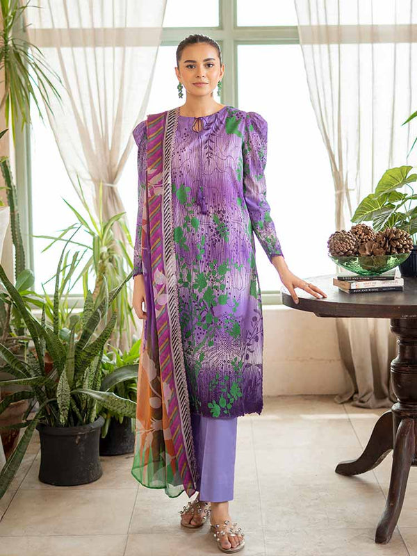 POP GUL 3-Piece Unstitched Digital Printed Lawn Suit