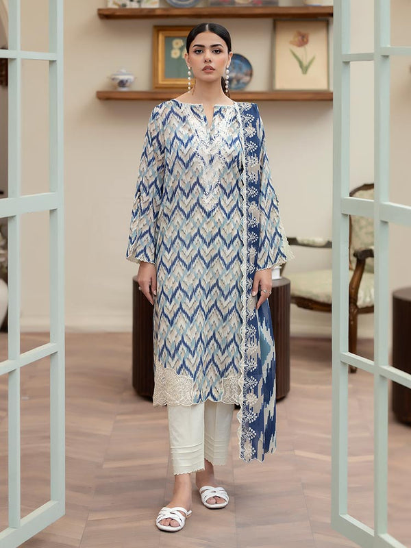 MEEM 3-Piece Unstitched Digital Printed Lawn Suit
