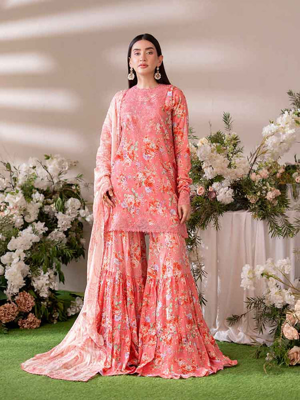 NOVA 3-Piece Unstitched Digital Printed Lawn Suit