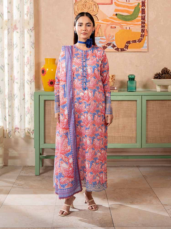 SAYA 3-Piece Unstitched Digital Printed Lawn Suit