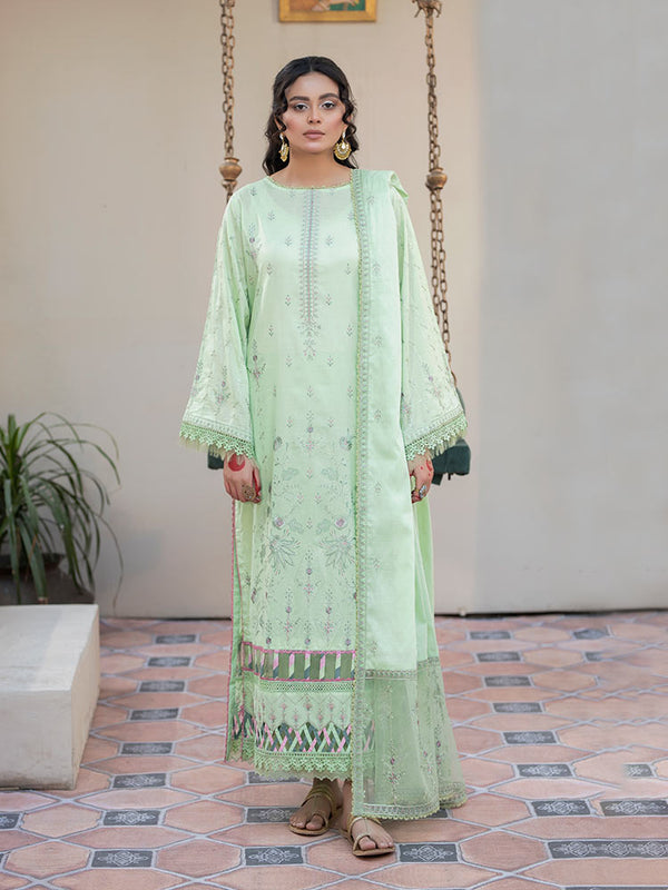 NAQSH E BAHAR 3 Pieces Unstitched Lawn Dyed Embroidered Suit