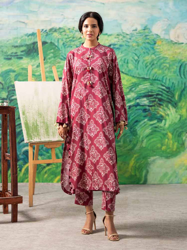 FLEUR 2-Piece Unstitched Digital Printed Linen Suit