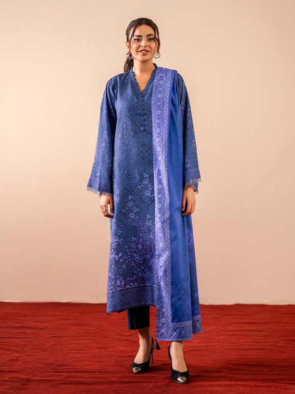 GEET 3-Piece Unstitched Digital Printed Linen Suit