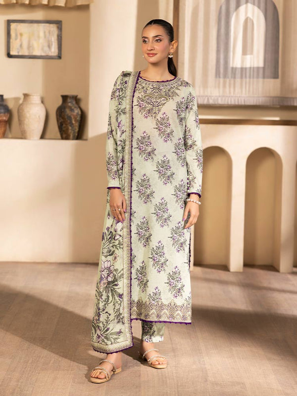 SARAAB 3-Piece Unstitched Digital Printed Lawn Suit