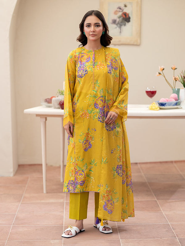 AHIN 3-Piece Unstitched Digital Printed Lawn Suit