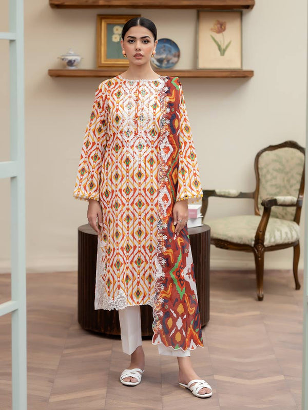 MEEM 3-Piece Unstitched Digital Printed Lawn Suit