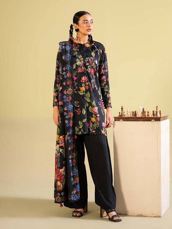 SAAZ 3-Piece Unstitched Digital Printed Lawn Suit