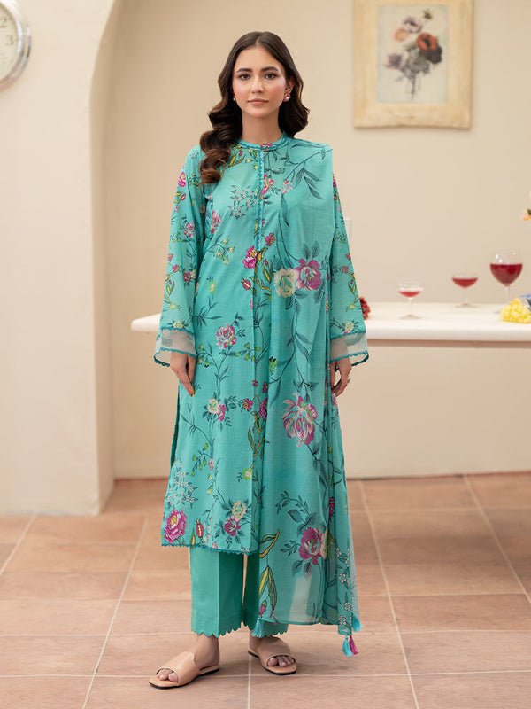AHIN 3-Piece Unstitched Digital Printed Lawn Suit