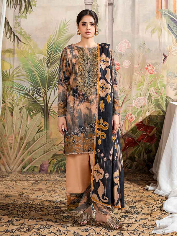 NORINE 3-Piece Unstitched Digital Printed Khaddar Suit