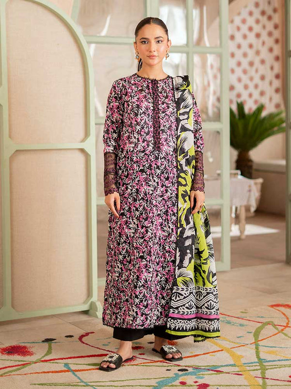 KARIGARI 3-Piece Unstitched Digital Printed Lawn Suit