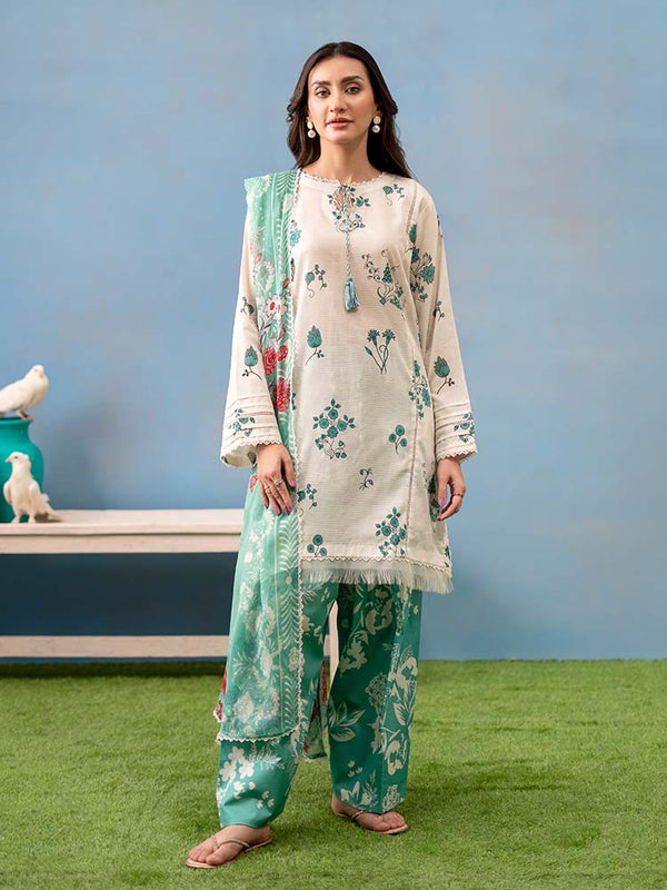 EMILY 3-Piece Unstitched Digital Printed Lawn Suit