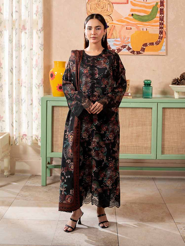 SAYA 3-Piece Unstitched Digital Printed Lawn Suit