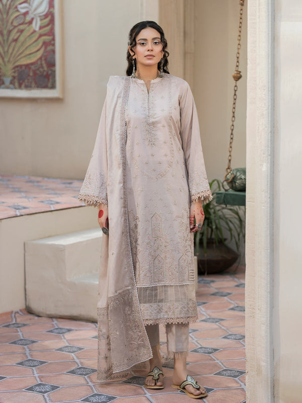 NAQSH E BAHAR 3 Pieces Unstitched Lawn Dyed Embroidered Suit