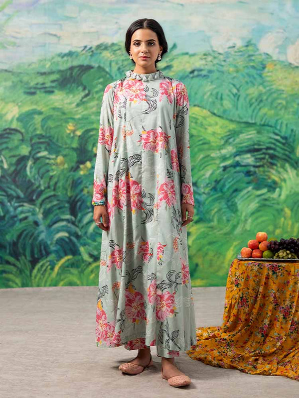 FLEUR 2-Piece Unstitched Digital Printed Linen Suit